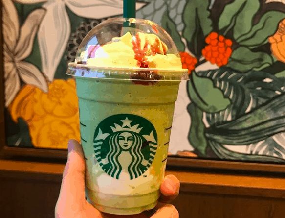 starbucks christmas tree frappuccino