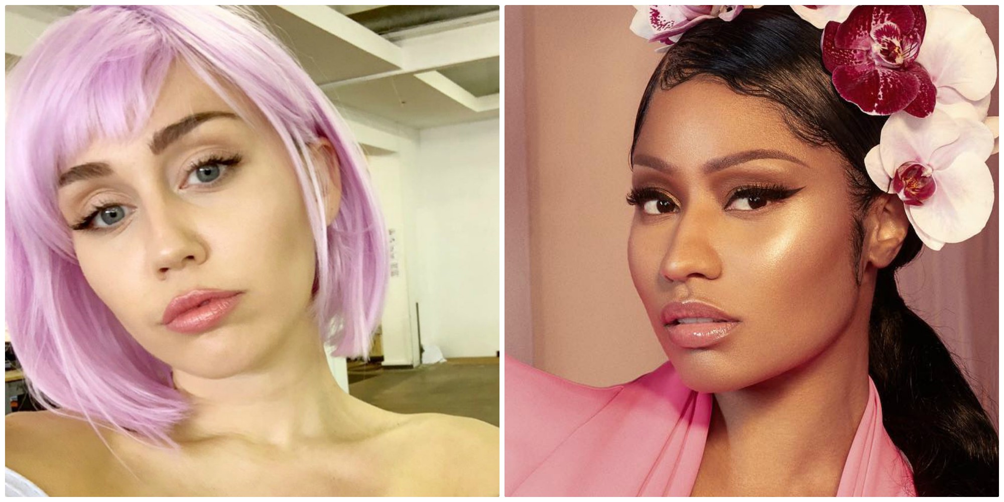 Miley Cyrus nicki minaj purdue chicken