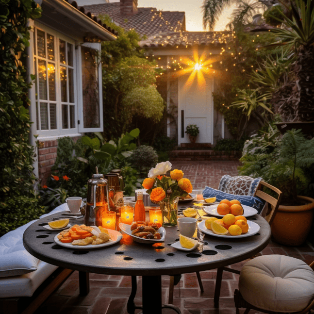 A romantic dinner
