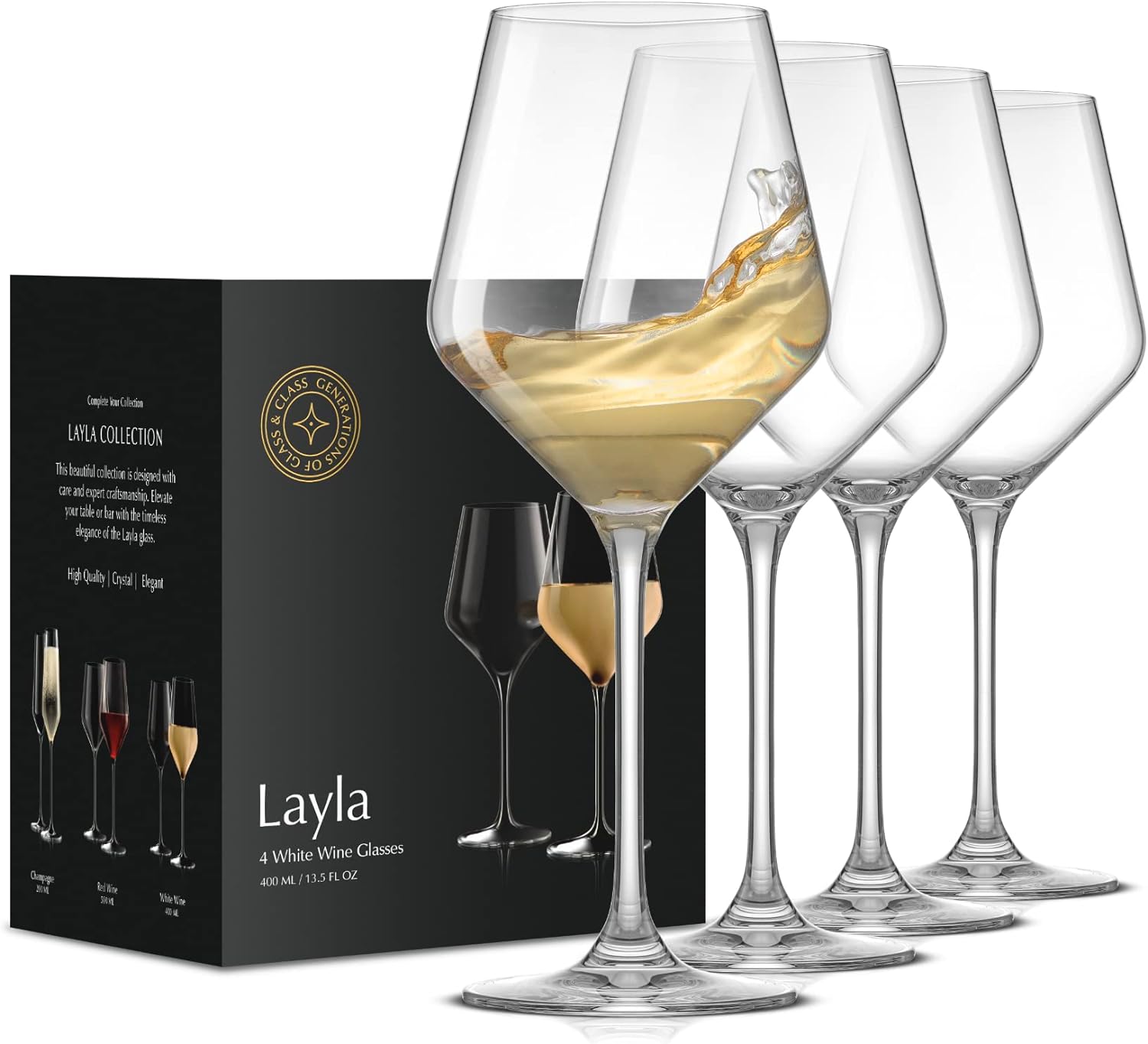 White Wine Glasses Set