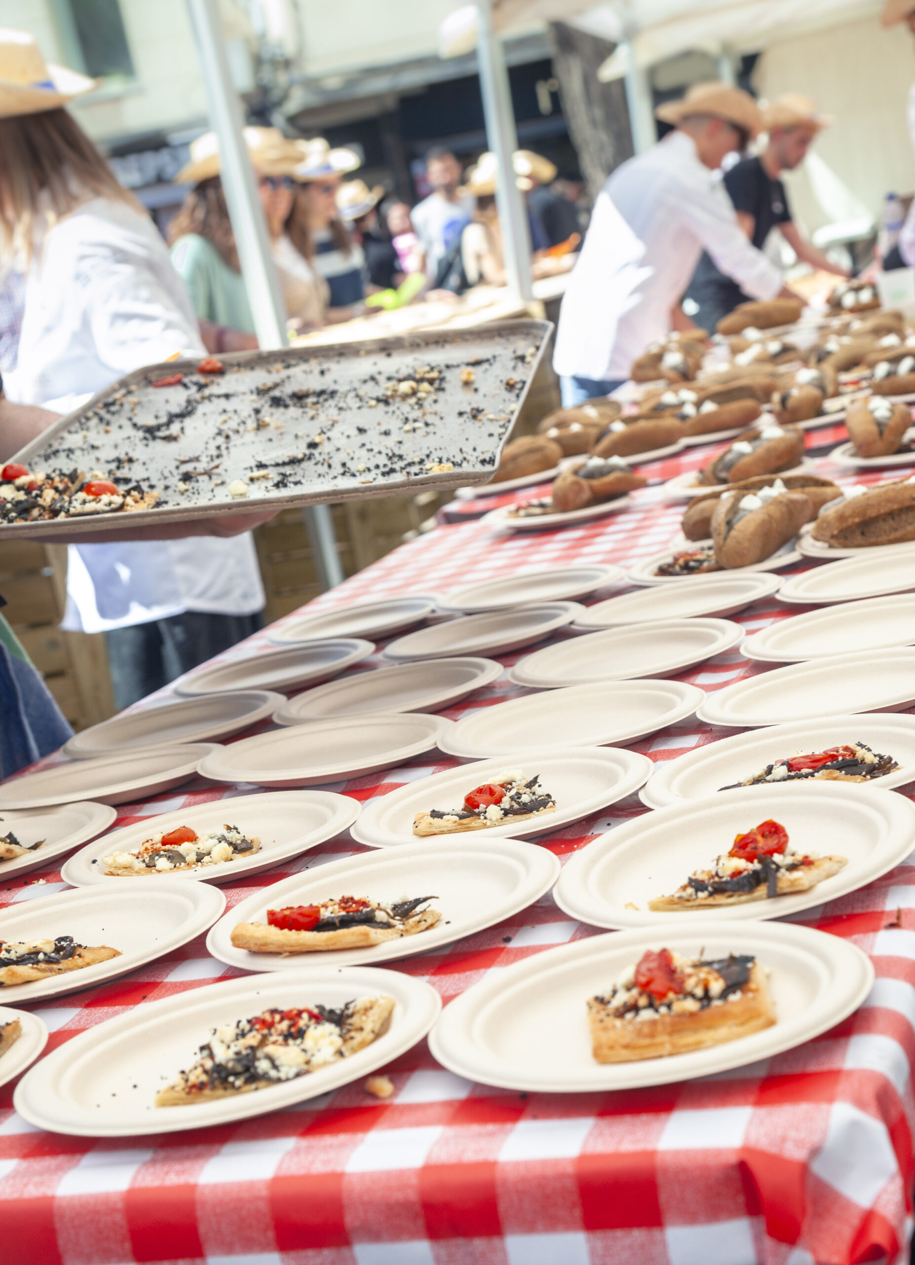 Preparing for eating contest