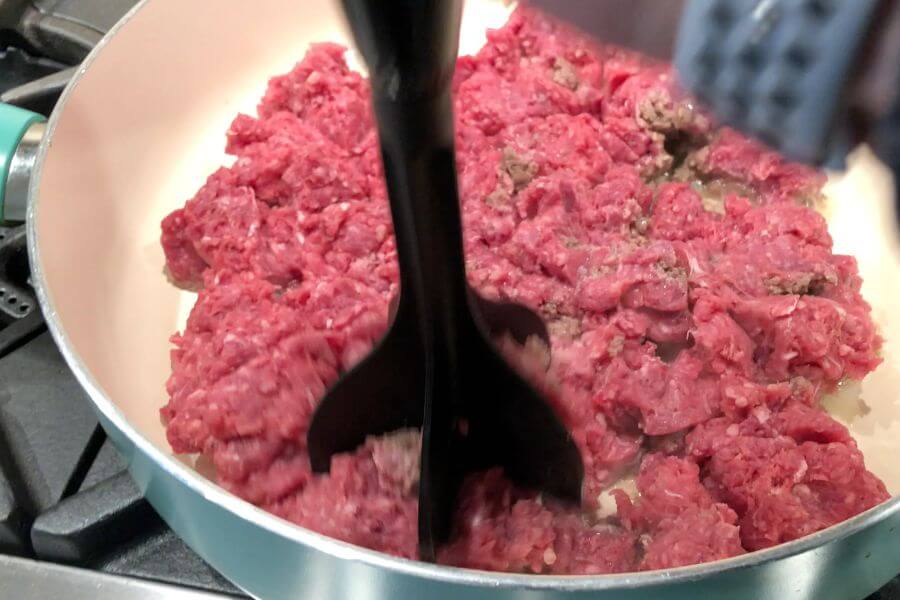 potato masher ground meat